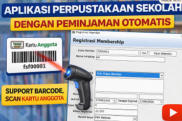 Software Perpustakaan Sekolah Terbaru dengan Sistem Barcode ~ Solusi Praktis Pengelolaan Buku