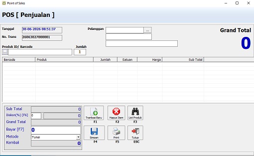 Software Manajemen gym dengan POS
