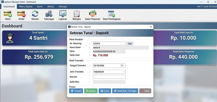 Panduan Install dan Tutorial Penggunaan Aplikasi Tabungan Santri Pesantren Terlengkap