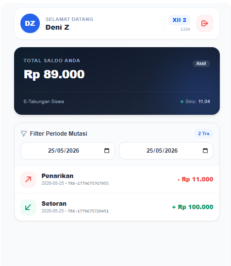 Sistem Tabungan Digital